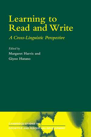 Learning to Read and Write: A Cross-Linguistic Perspective de Margaret Harris