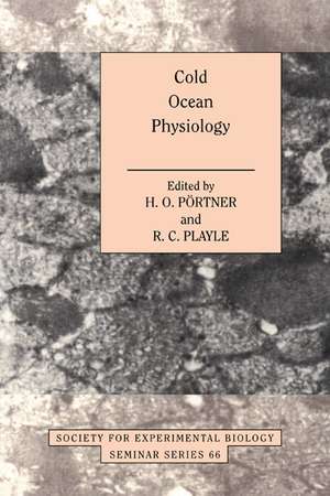 Cold Ocean Physiology de Hans-O. Pörtner