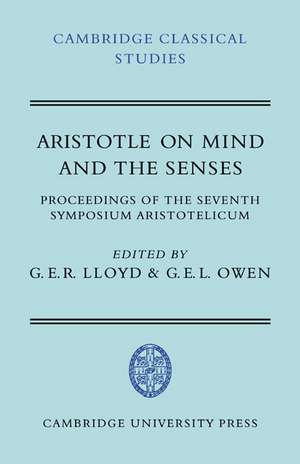 Aristotle on Mind and the Senses de G. E. R. Lloyd