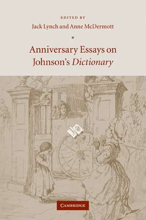 Anniversary Essays on Johnson's Dictionary de Jack Lynch