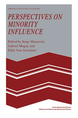 Perspectives on Minority Influence de Serge Moscovici