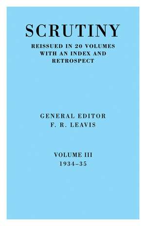 Scrutiny de F. R. Leavis