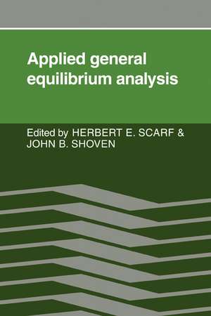 Applied General Equilibrium Analysis de Herbert E. Scarf