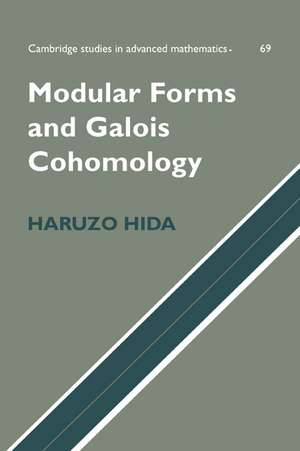 Modular Forms and Galois Cohomology de Haruzo Hida