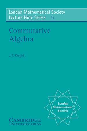 Commutative Algebra de J. T. Knight