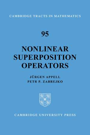 Nonlinear Superposition Operators de Jürgen Appell