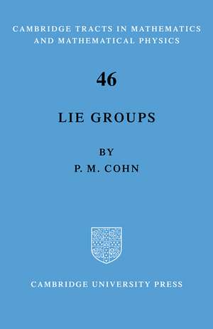 Lie Group de P. M. Cohn