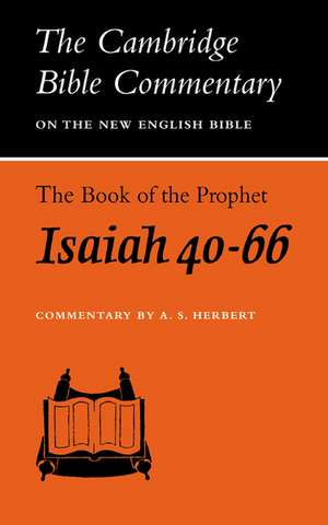 The Book of the Prophet Isaiah, Chapters 40-66 de A. S. Herbert