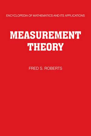 Measurement Theory de Fred S. Roberts