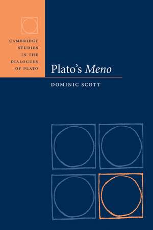 Plato's Meno de Dominic Scott