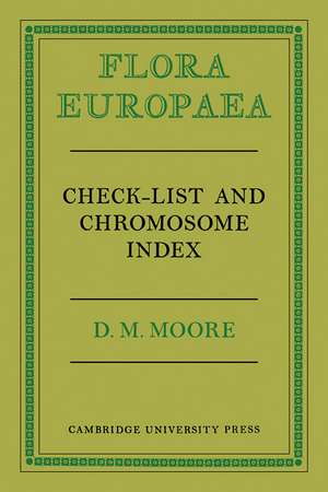 Flora Europaea Check-List and Chromosome Index de D. M. Moore