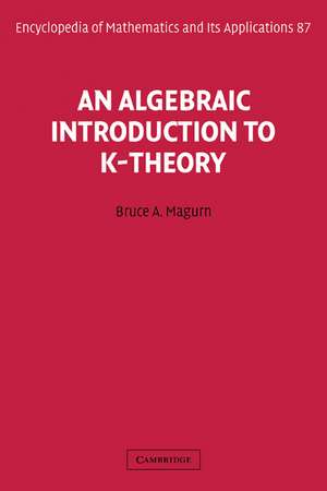 An Algebraic Introduction to K-Theory de Bruce A. Magurn