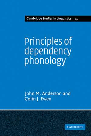 Principles of Dependency Phonology de John Mathieson Anderson