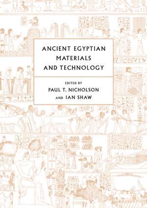 Ancient Egyptian Materials and Technology de Paul T. Nicholson