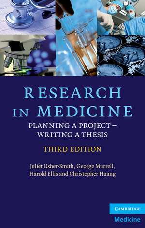 Research in Medicine: Planning a Project – Writing a Thesis de Juliet Usher-Smith