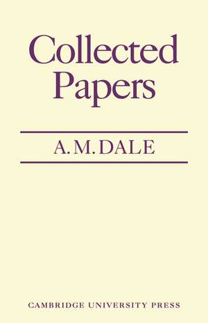 Collected Papers de C. M. Dale