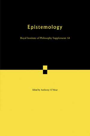 Epistemology de Anthony O'Hear