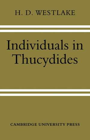 Individuals in Thucydides de H. D. Westlake