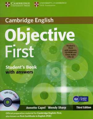 Objective First Student's Book Pack (Student's Book with Answers with CD-ROM and Class Audio CDs (2)) de Annette Capel