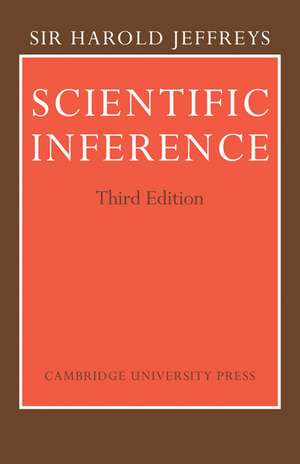 Scientific Inference de Harold Jeffreys