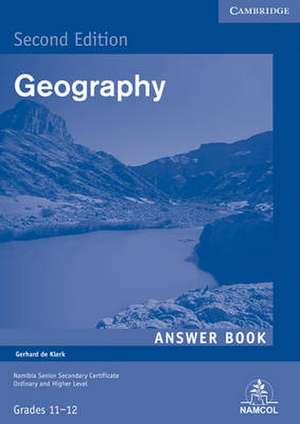 NSSC Geography Student's Answer Book de G. de Klerk