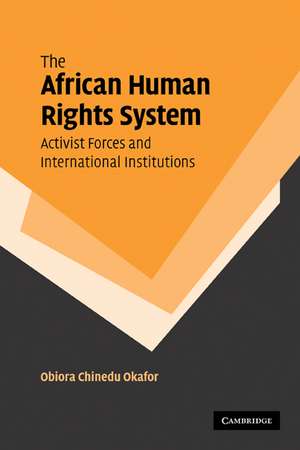 The African Human Rights System, Activist Forces and International Institutions de Obiora Chinedu Okafor