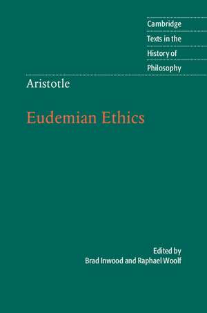Aristotle: Eudemian Ethics de Brad Inwood