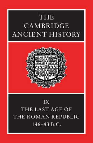 The Cambridge Ancient History de J. A. Crook