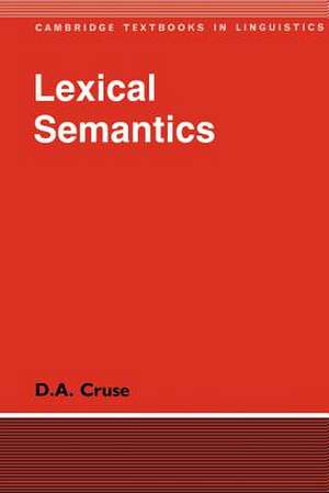 Lexical Semantics de D. A. Cruse