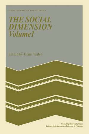 The Social Dimension de Henri Tajfel