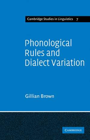 Phonological Rules and Dialect Variation: A Study of the Phonology of Lumasaaba de Gillian Brown