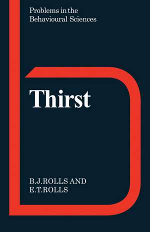 Thirst de Barbara J. Rolls