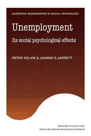 Unemployment de Peter Kelvin