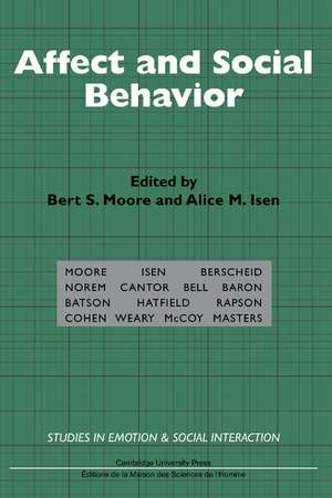 Affect and Social Behavior de Bert S. Moore