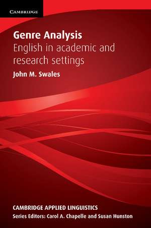 Genre Analysis: English in Academic and Research Settings de John Swales