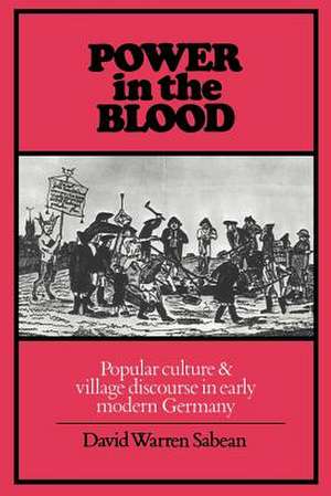 Power in the Blood: Popular Culture and Village Discourse in Early Modern Germany de David Warren Sabean