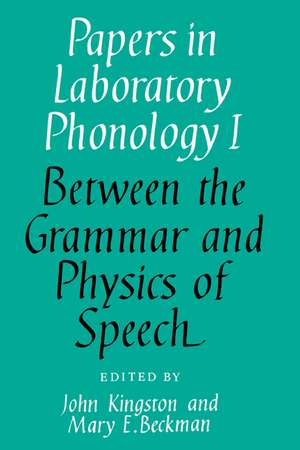 Papers in Phonology de John Kingston
