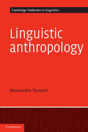 Linguistic Anthropology de Alessandro Duranti