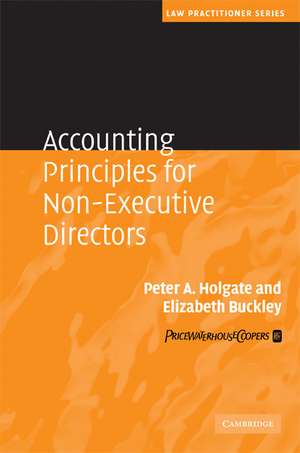 Accounting Principles for Non-Executive Directors de Peter Holgate