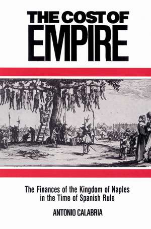 The Cost of Empire: The Finances of the Kingdom of Naples in the Time of Spanish Rule de Antonio Calabria