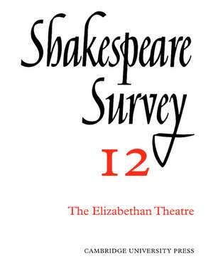 Shakespeare Survey de Allardyce Nicoll