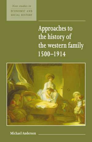 Approaches to the History of the Western Family 1500–1914 de Michael Anderson