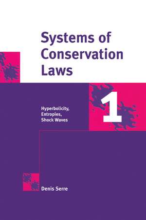 Systems of Conservation Laws 1: Hyperbolicity, Entropies, Shock Waves de Denis Serre