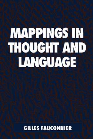 Mappings in Thought and Language de Gilles Fauconnier