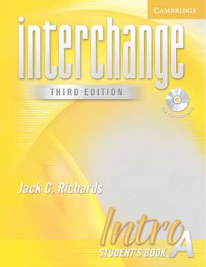 Interchange Intro Student's Book A with Audio CD de Jack C. Richards