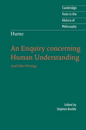 Hume: An Enquiry Concerning Human Understanding: And Other Writings de Stephen Buckle