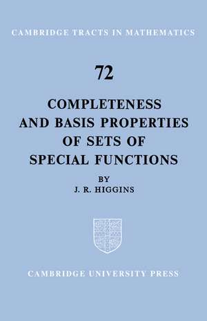 Completeness and Basis Properties of Sets of Special Functions de J. R. Higgins