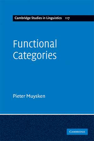 Functional Categories de Pieter Muysken