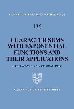 Character Sums with Exponential Functions and their Applications de Sergei Konyagin