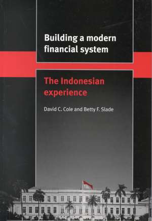 Building a Modern Financial System: The Indonesian Experience de David C. Cole